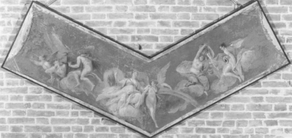 Scena mitologica con Nettuno Iris e allegoria della pioggia - Seminario Maggiore, Treviso, attribuito